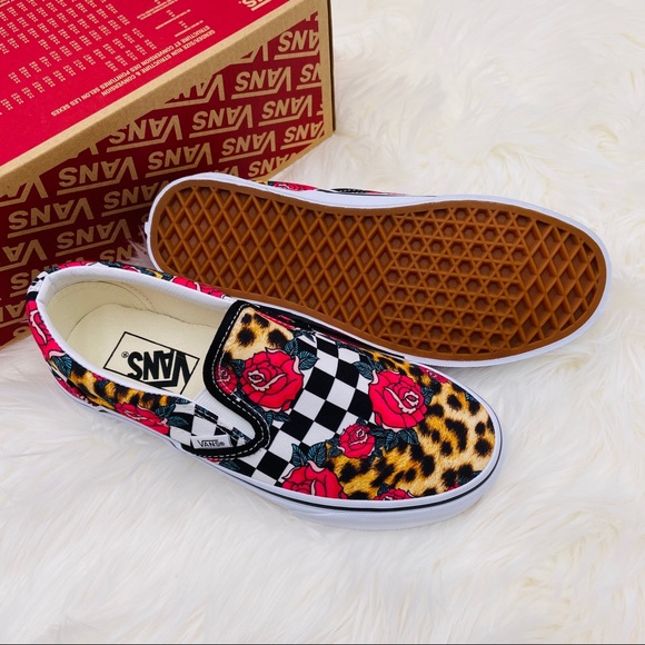 Vans Classic Slip-On Rose Checkerboard - Picture 4 of 7